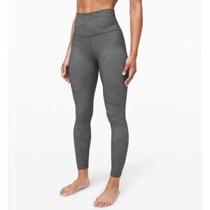 Lululemon Align Pant  Hi-Rise 25" Mini Heathered Black (4) #273